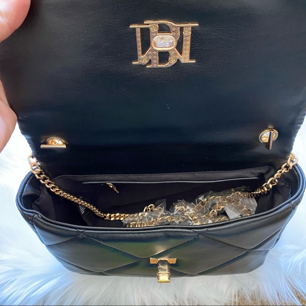 Badge Mischka vegan leather black purse - Picture 9 of 12
